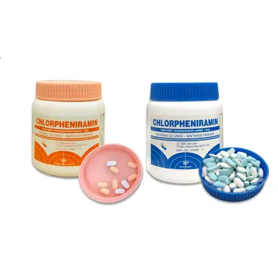 CHLORPHENIRAMIN 4mg - Điều trị viêm mũi dị ứng (Chai 500 viên)